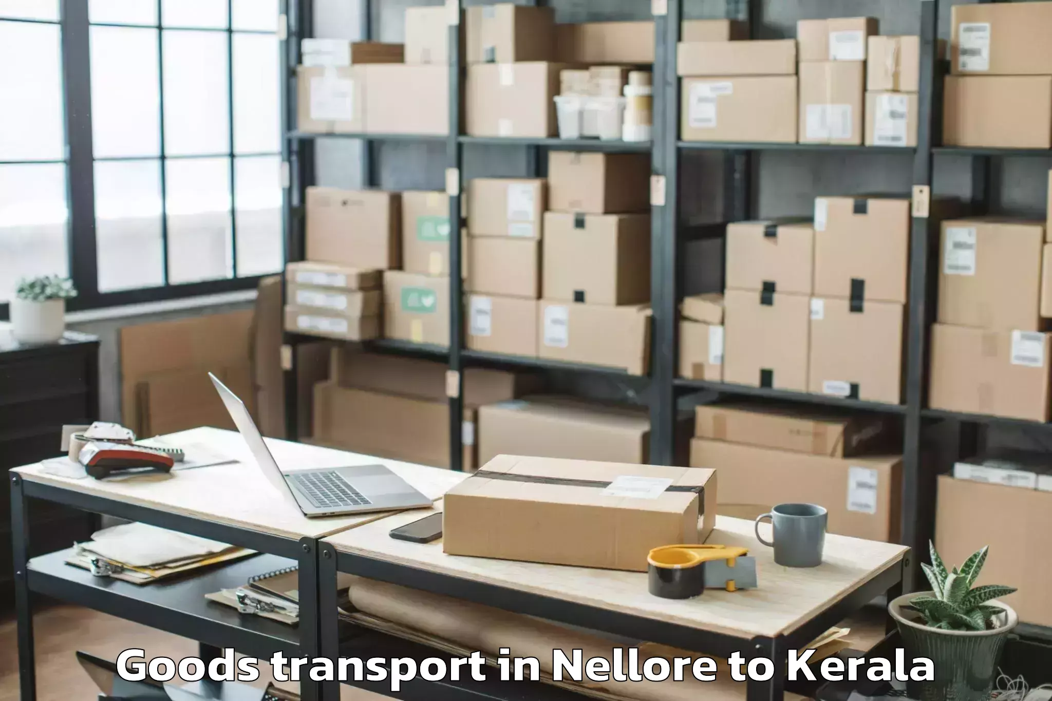 Professional Nellore to Hala Mall Puthanathani Goods Transport